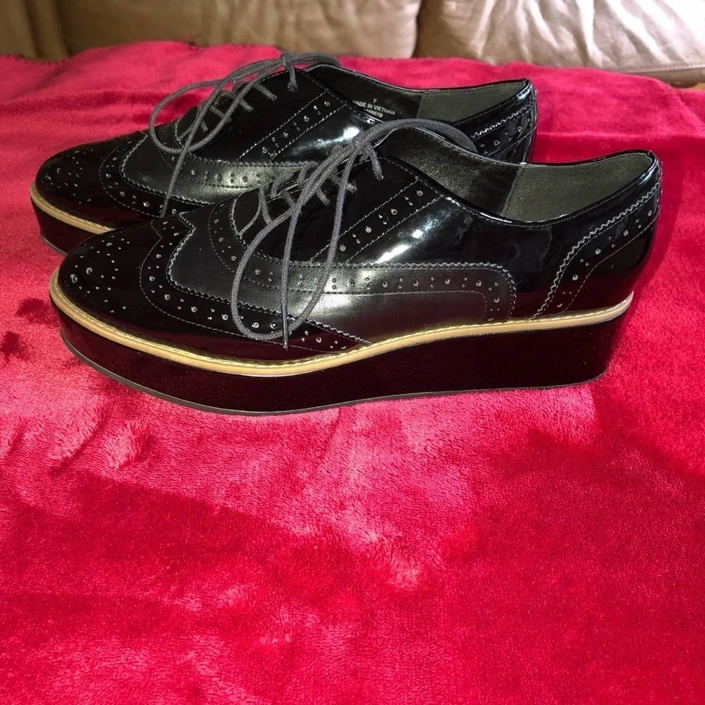 ASOS Macaroon patent leather flatforms